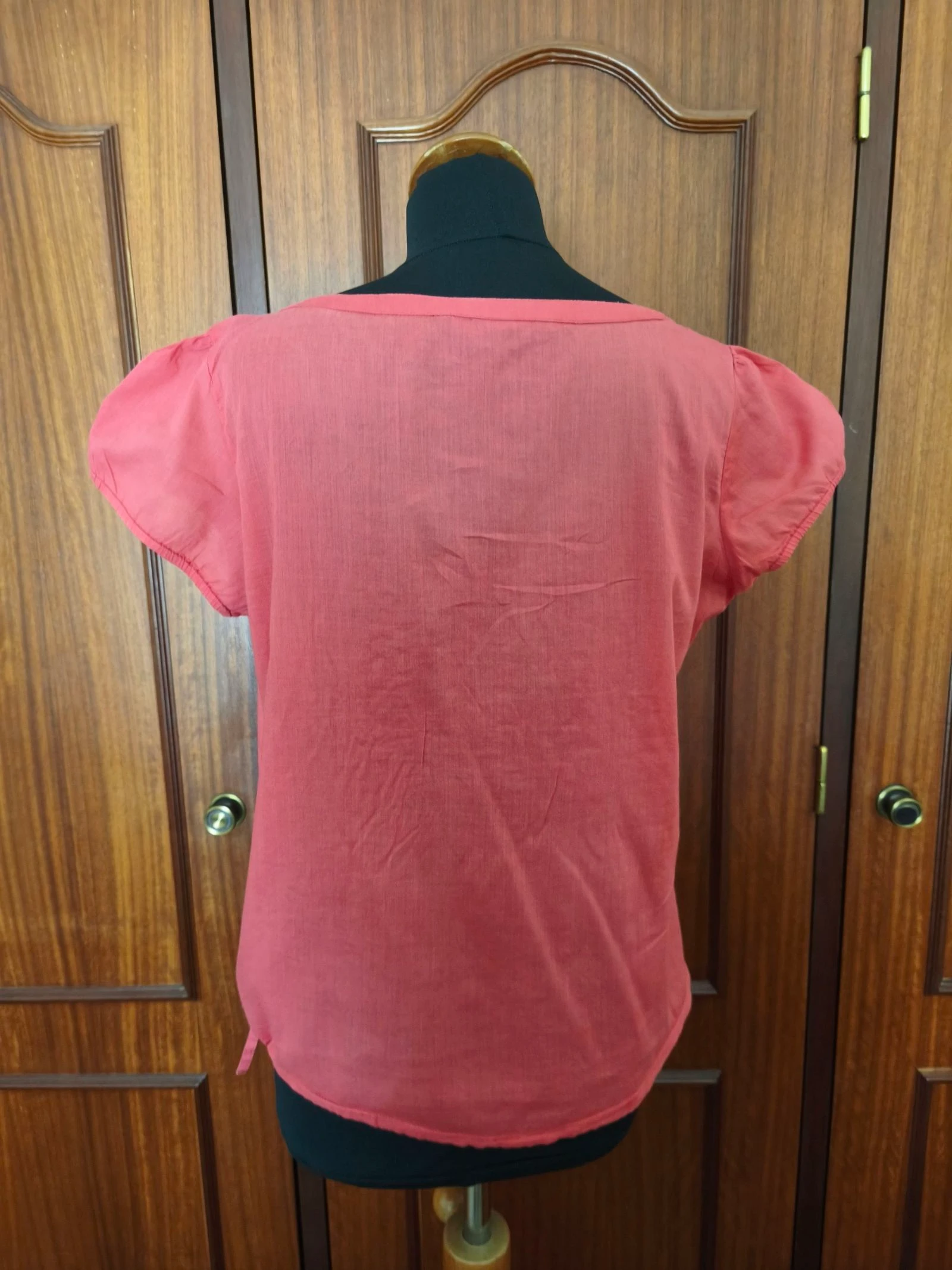 Blusa Zara Basic XL Coral / Top Zara Basic XL Corail – photo 6